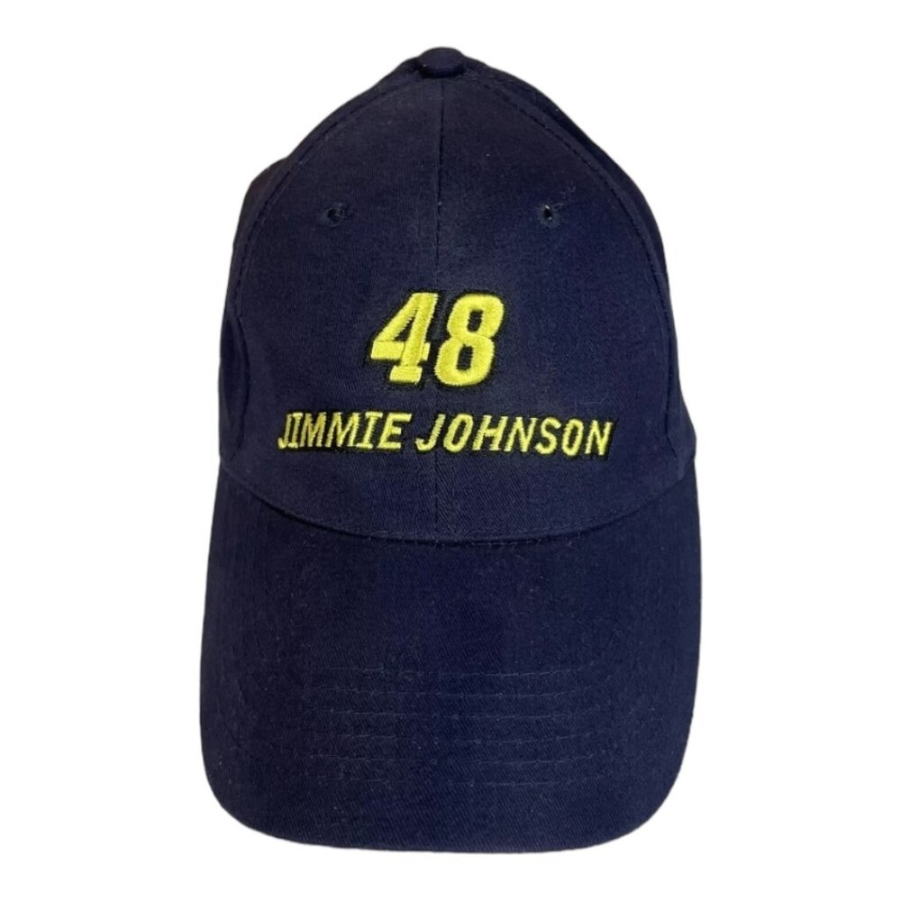 2008 jimmy Johnson #48 Hat blue Pepsi 500 Champion Auto Club Speedway
